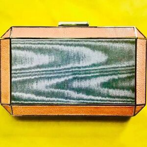 Very Rare Anya Hindmarch Stingray & Satin Duke Box Clutch, New With Tags